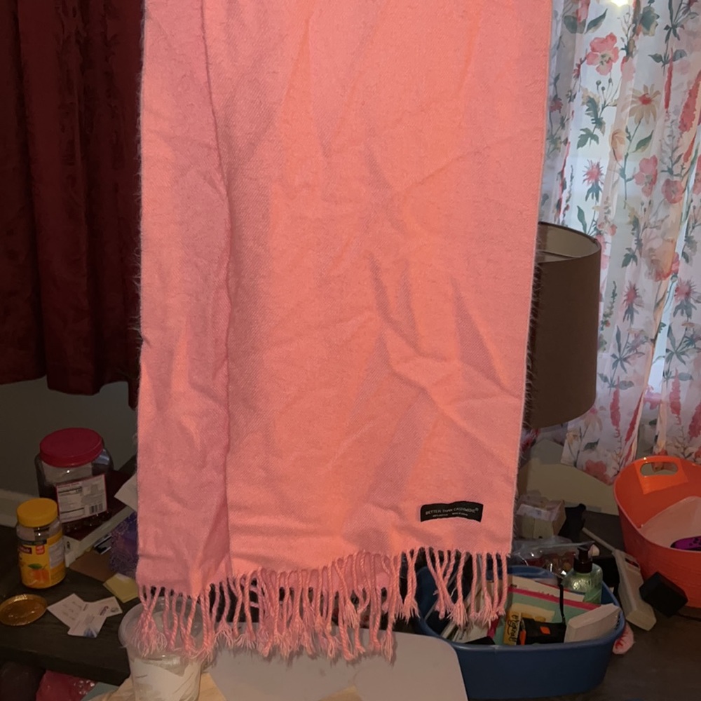 Better than Cashmere 100% acrylic bubblegum pink scarf
